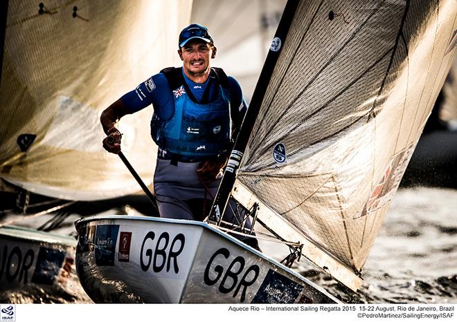 Giles Scott at the 2015 Test Event - Aquece Rio - International Sailling Regatta 2015 © Pedro Martinez / Sailing Energy http://www.sailingenergy.com/